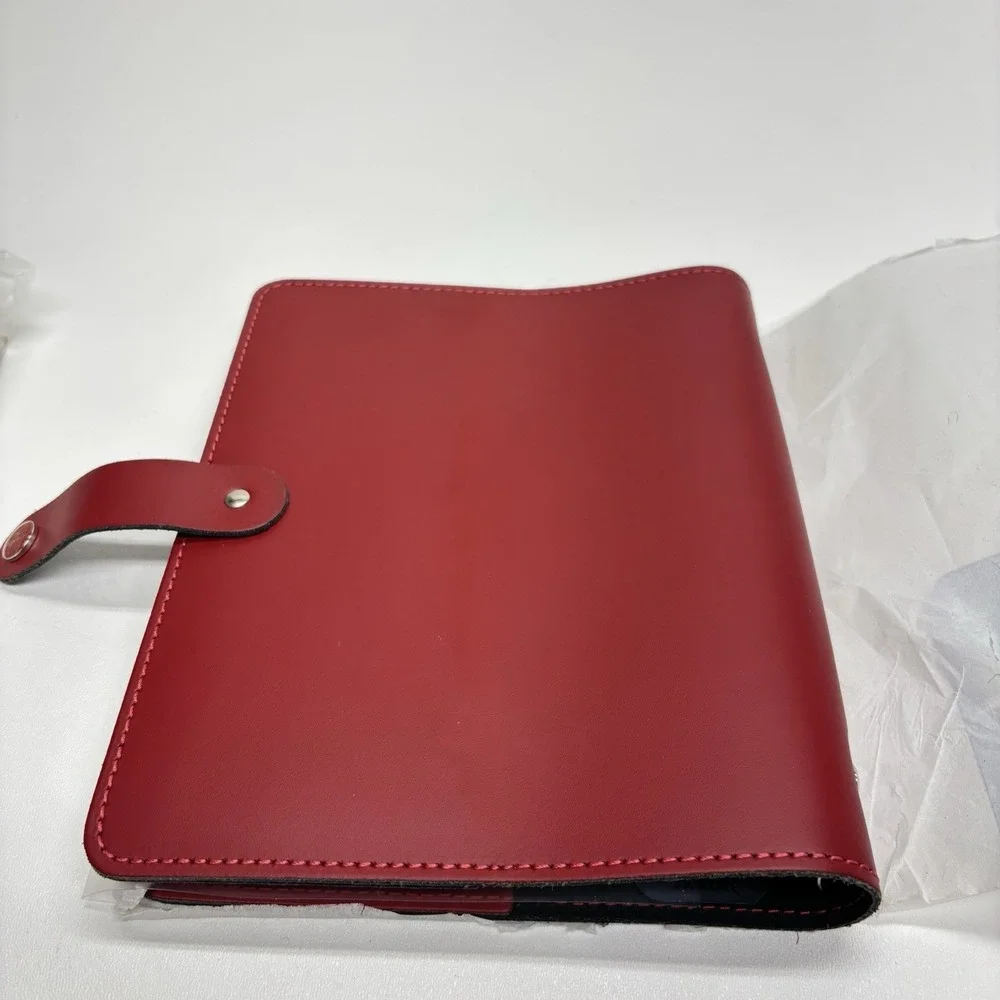 Filofax The Original A5 Leather Organiser Red Made in UK w/ Extras READ DESCRIP